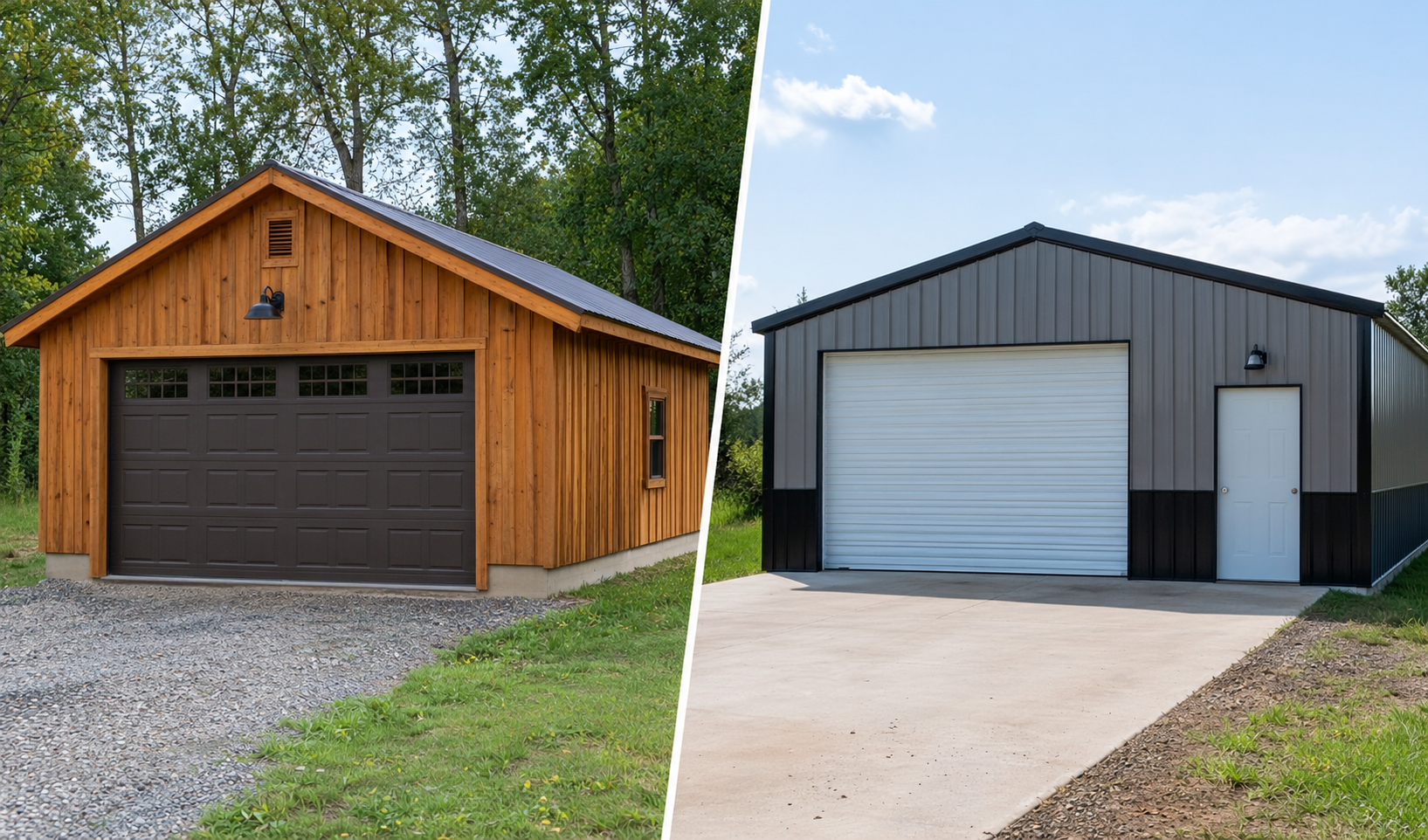 Wood vs. Metal Garage Buildings: Which Option Is Right for Your Property?